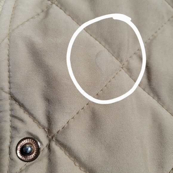 Ralph Lauren Polo Vintage Quilted Jacket Tan Full Zip Golf Men's Medium Read - Picture 5 of 11